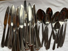 A Lot Of Stainless Steel Flatware  Assorted , Mixed Lot