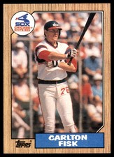 Carlton Fisk 1987 Topps #756 White Sox MLB READ FREE SHIPPING AutographDen