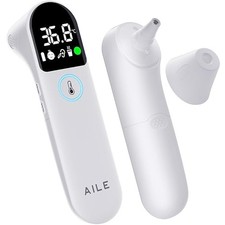 3-in-1 Infrared Thermometer: Ear, Forehead & Object Temp, Memory