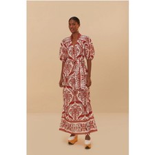 Anthropologie Farm Rio Tropical Cameo Maxi Dress XL