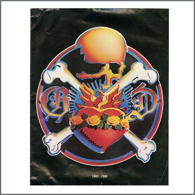 Grateful Dead 1980 US Tour Concert Program Vintage Memorabilia