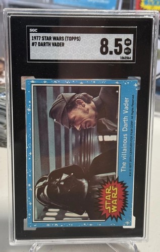 1977 Topps Star Wars #7 The villainous Darth Vader