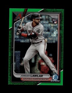 2024 Bowman Chrome Mega Box #55 Jordan Lawlar Green Mojo /99