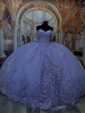 Lace Up Back Floral Quinceanera Dress With Long Train Sweet Ball Gown Customized