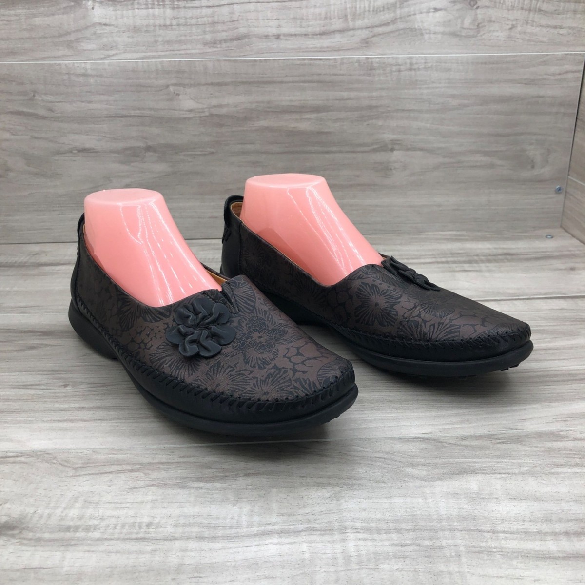 Tsonga Clogs Womens EU 41 Bronze Black Leather Slip On Loafer Shoes View 4