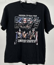 KISS Freedom to Rock Tour 2016 T-Shirt United States Patriotic Graphic Sz S
