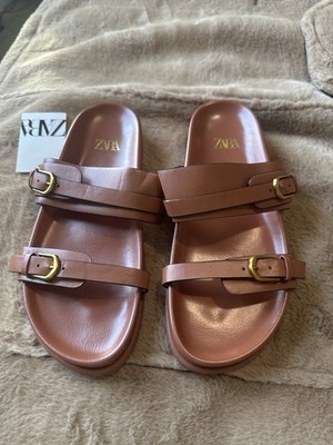 ZARA Summer Sandals - White/Black/ Brown/Beige - Sizes 37/38/39 - New With Tags 
