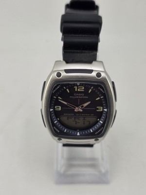 Casio ILLuminator Watch AW-81 2747 Telememo 30 World Time Working