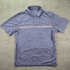 Vineyard Vines Performance Polo Shirt Mens Large Blue Stretch Golf Short Sleeve