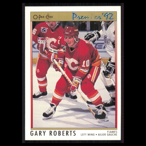 1991 O-Pee-Chee Premier Gary Roberts #126 card