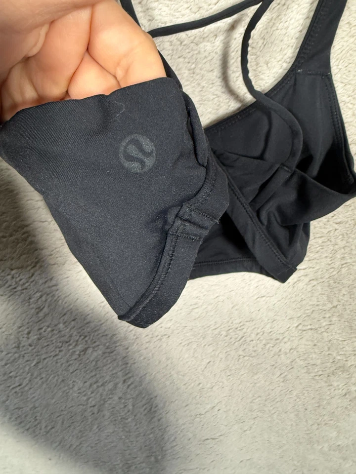 Lululemon Free to Be Bra Wild Strappy Back Black Women’s Size 6 - Image 2 of 4