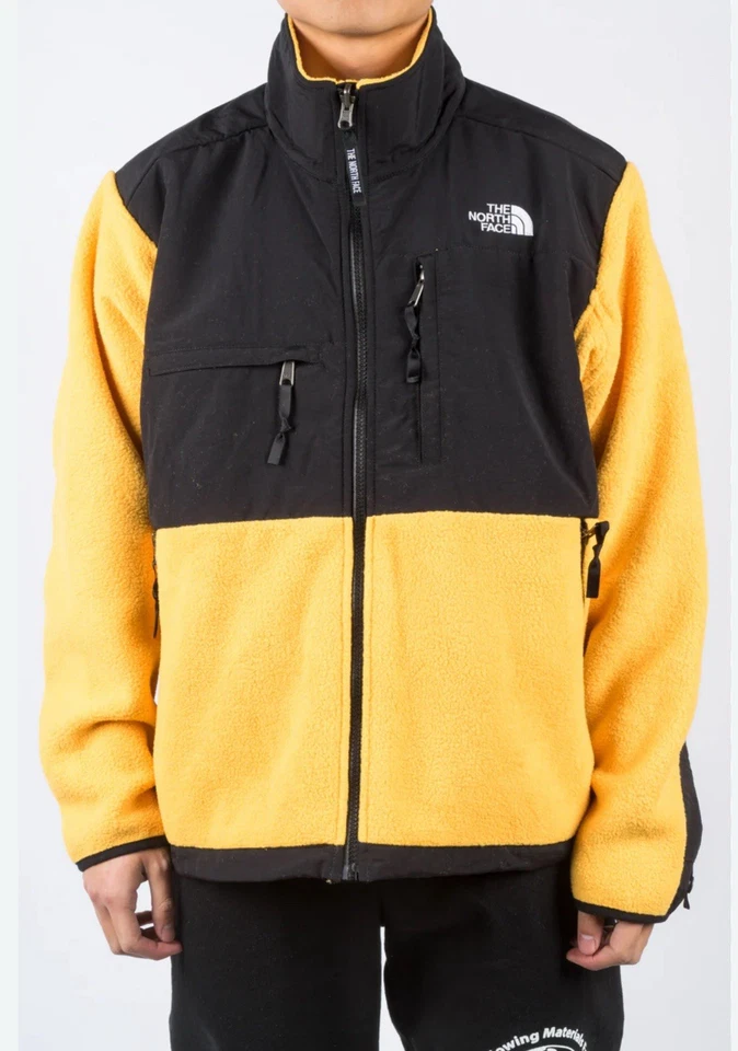 THE NORTH FACE MEN'S DENALI FLEECE JACKET Retro 95’ Yellow BNWT Authentic XL New - Image 3 of 4