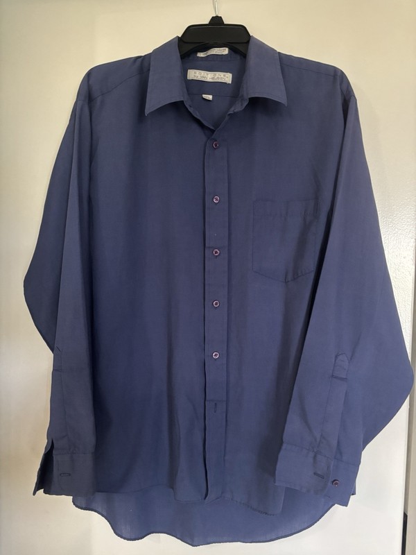 Editions By Van Heusen Blue Shirt 17.5 34/35    #703