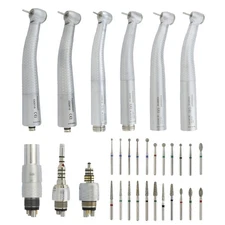 Dental Diamond Burs Round High Speed Fiber Optic Handpiece KaVo NSK LED Coupler