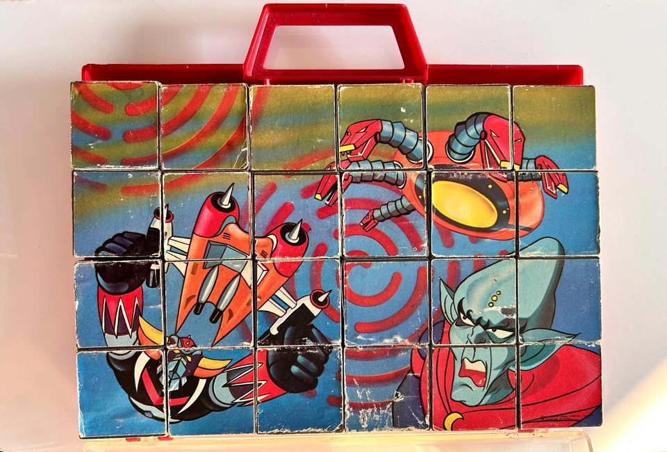 Goldrake Atlas Ufo robot puzzle cubi Clementoni vintage anni 80 Raro 24 Pezzi - Immagine 2 di 4
