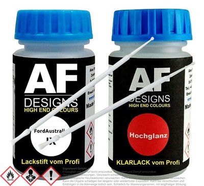 Für Ford Australia IX Dynamic White Lackstift Klarlack Lacktupfer Autolack Set