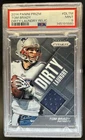 2014 Panini Prizm Tom Brady Dirty Laundry Jersey #DL-TM Patriots PSA 9