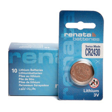 Coin Cell Lithium Battery CR2430 3V 24x3mm Silver Button Cell Pack of 1 - Single