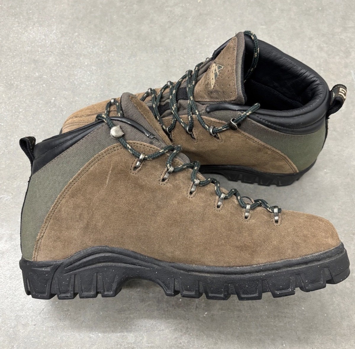 Nike Vintage ACG Chocolate Brown‎ Suede Hiking Boots Mens Sz 7.5 Rare Nike ACG Suede Brown Boots for Men for sale - eBay main image 2