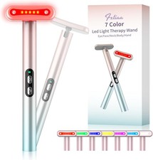 Led-Face-Wand  7 in 1 LED Light Therapy Facial Red  Blue Rejuvenation Too