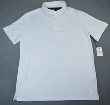 New Anderson Ord Men's Size XL Performance Golf Polo Shirt White Wicking Stretch