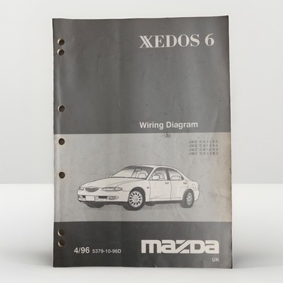 MAZDA XEDOS 6 WIRING DIAGRAM FACTORY MANUAL ISSUE EUNOS 500 - 1996 ILLUSTRATED