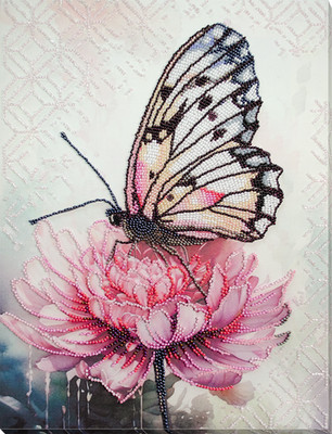 Bead Embroidery Kit ''Petal dream'' Stitching Handmade Beadwork
