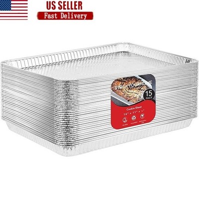 Aluminum Cookie Sheets Disposable Baking Trays Perfect Catering & Delivery New