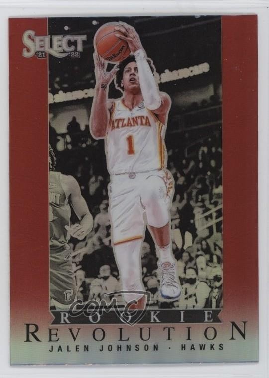2021-22 Panini Select Rookie Revolution Red Prizm Jalen Johnson #6 1tv7