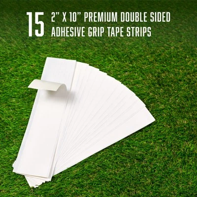 15 Golf Grip Tape Strips Double Sided 2" x 10" Premium Easy Peel USA Stock