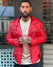 Men's Leather Jacket Handmade Pure Lambskin Biker Motorcycle Coat 