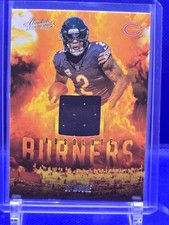 🔥 2025 Panini Absolute Football DJ Moore Burners Memorabilia Chicago Bears 🔥