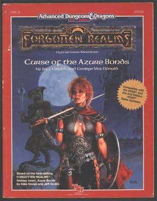 Curse Of The Azure Bonds 9239 FRC2 Forgotten Realms AD&D 2ND Ed Vintage 1989