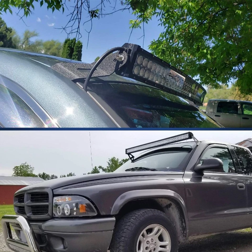 Kit de cables de montaje de barra de luz LED curvada para techo 52" para 99-06 Chevy&GMC 1500 2500 3500 Foto 3 de 4