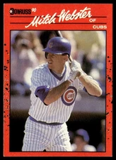 1990 Donruss Mitch Webster Chicago Cubs #137
