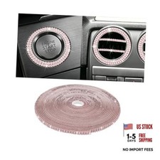 16.4FT Bling Car Trim, Crystal Rhinestone Self Adhesive Glitter Vehicle Pink