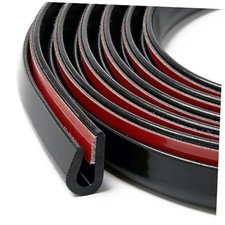 Self-Adhesive Car Door Edge Guards - U Channel Rubber Edge Trim 20Feet Black