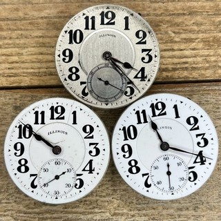 16s Illinois Pocket Watch Movements Bunn Special 21 23 Jewels Adj 6 Pos