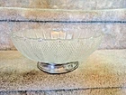 Vintage S KIRK & SON Sterling Silver Base & Crystal Large Centerpiece Bowl 34
