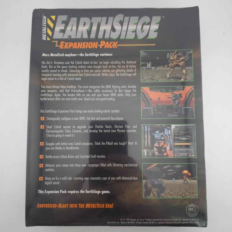 Metaltech: Earthsiege - Expansion Pack, 1995, Big Box, New & Sealed - Image 3 of 4