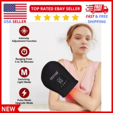 Rechargeable Infrared Red Light Therapy Hand Glove for Pain Relief Cordless Pad