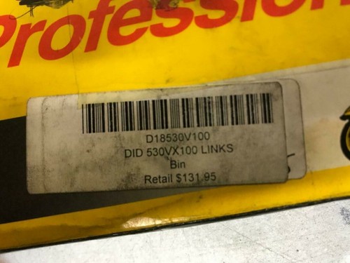 DID Professional Motorcycle Chain 530VX100 - 530V x 100 - Picture 2 of 2