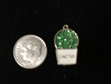 Cactus Pendant Necklace charm - Bangle Charm Bracelet