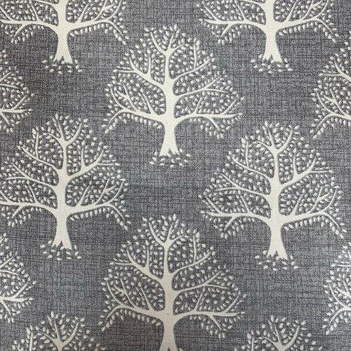 1.4 Metres iLiv Great Oak Tree Pewter Curtain Upholstery Cushion Blind Fabric - Picture 1 of 8