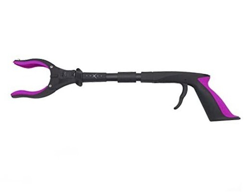 Grabber Tool 19" Aluminum Magnetic Claw with LED Light, Lightweight Foldable