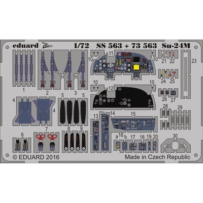 eduard 73563	1/72 Aircraft- Su24M for Trumpeter (Painted)