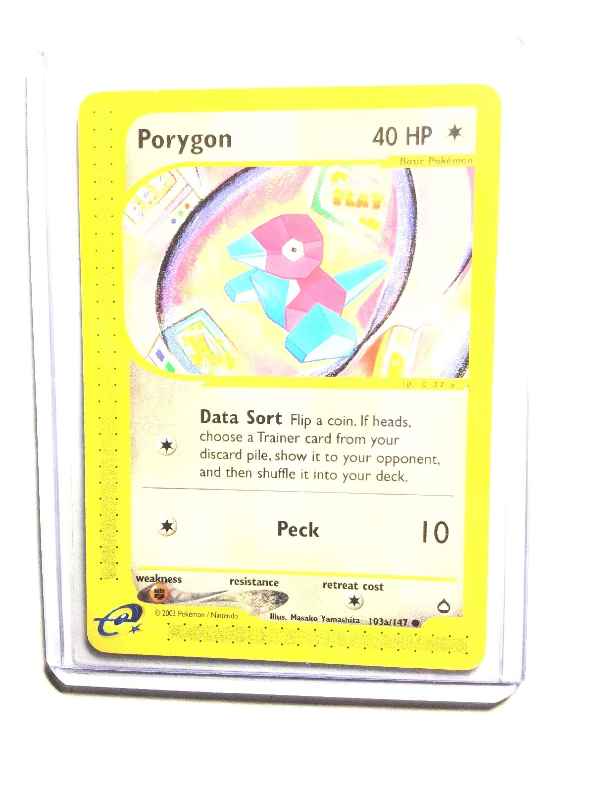 PORYGON - 103a/147 - Aquapolis - Common - Pokemon Card - NM