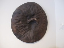 Large 26 Round Ethiopian Or Sudanese Amarro Or Arussi Hide Shield C. 1922