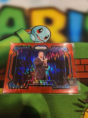 2024 Panini Prizm WWE Nick Aldis Red Pulsar Prizm 150/399 Base #35
