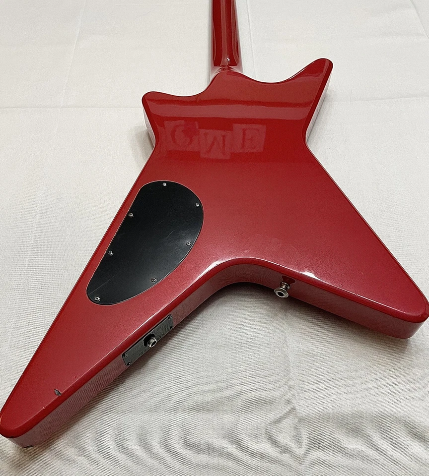 Original Vintage 1980s Carvin V220 Shredder Guitar Pearlized Red OHSC Kahler Vtg - Image 3 of 4
